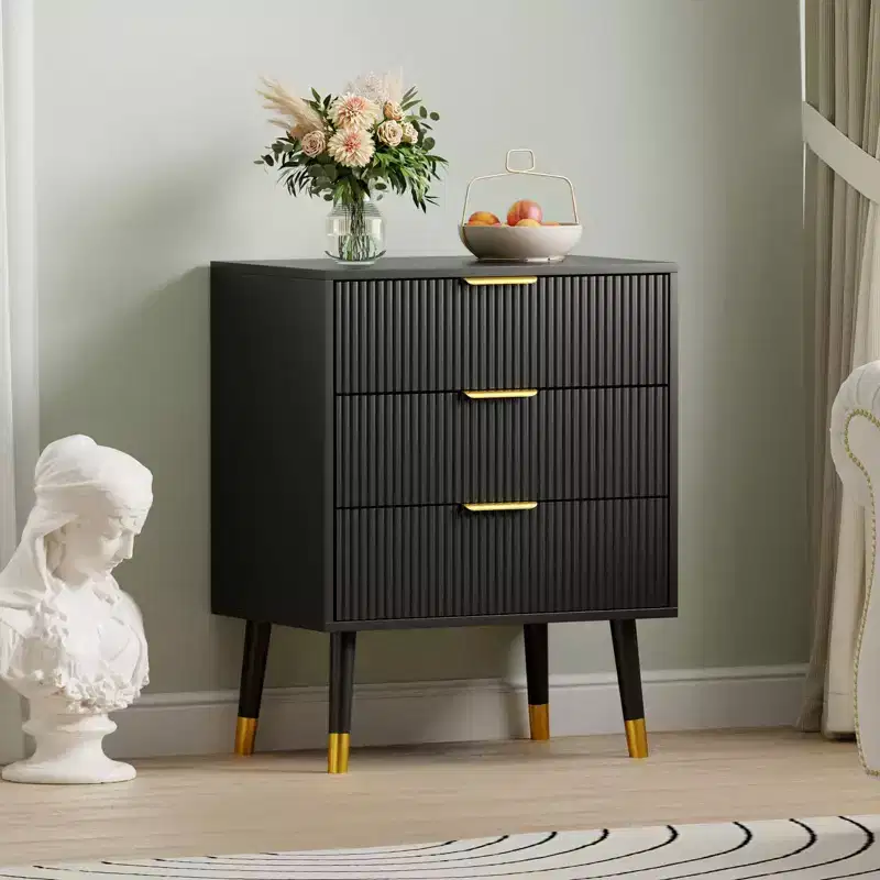 3 Drawer Dresser for Bedroom, Organizer Unit,Modern Closet Dressers Chest of Drawers