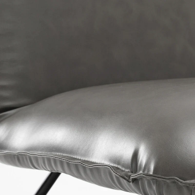 Mid Century Faux Leather Accent Chair With Adjustable Backrest Set of 2 - 31.5 H X 22.2 W X 23.6 D
