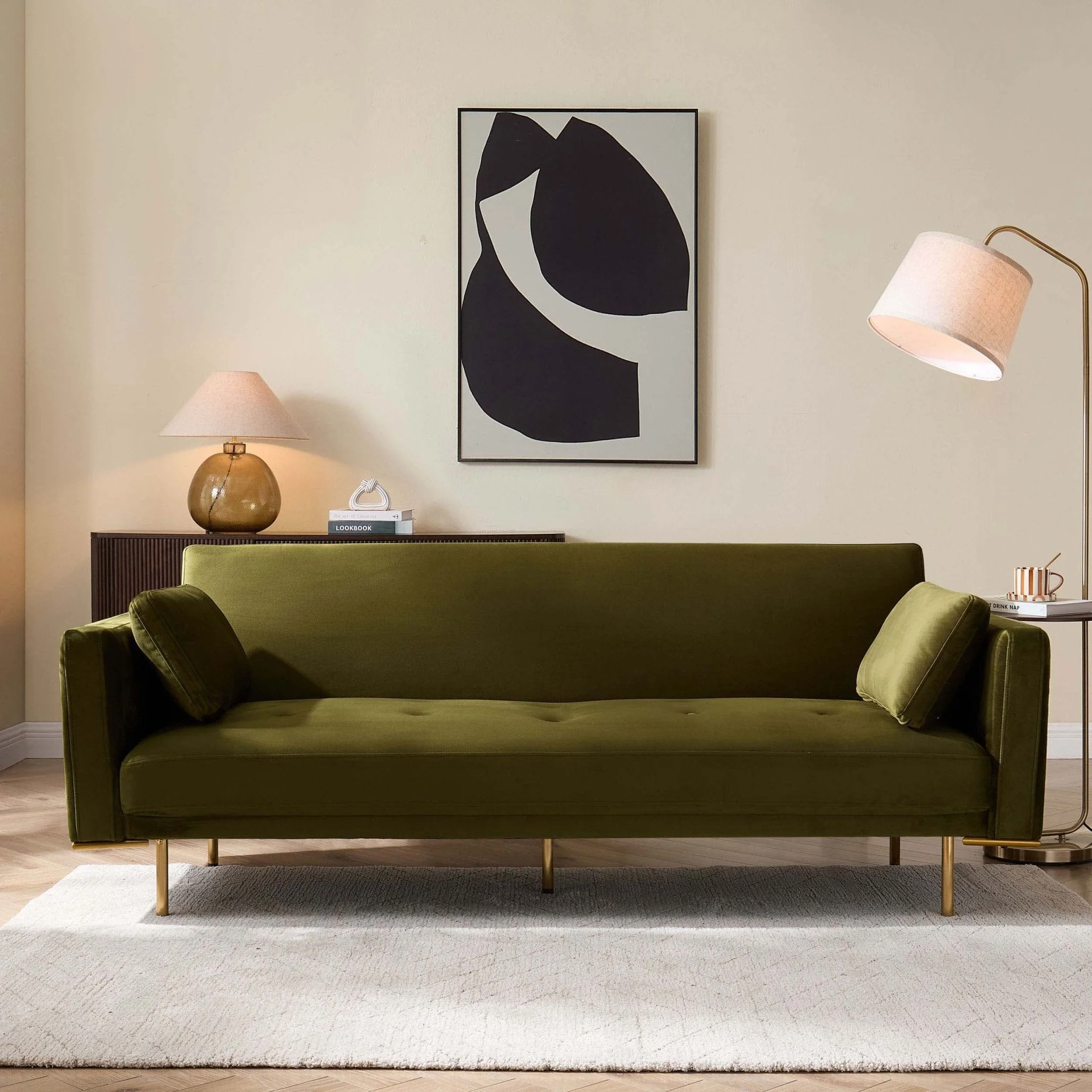 Sofa Bed - Rich Green