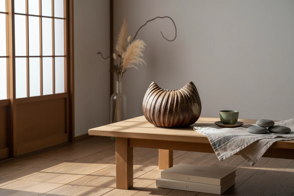 Natural Ash Ridge Jar – Ceramic