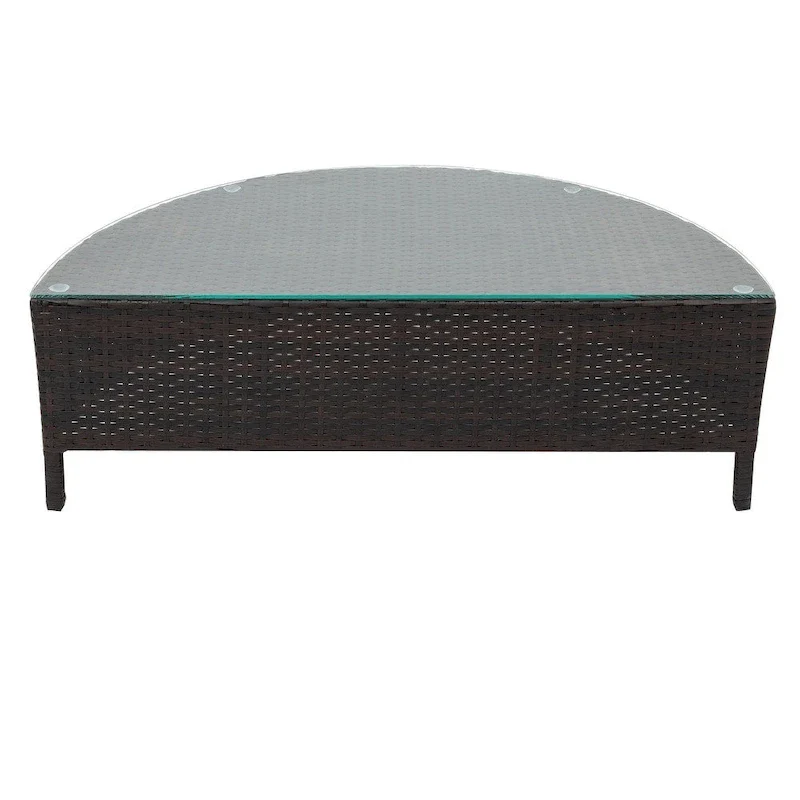 Patio Sofa Set 8 - Person Seating Group with Cushions