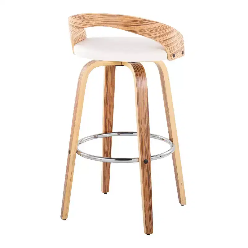 LumiSource Set of 2 30 Grotto Swivel Barstools