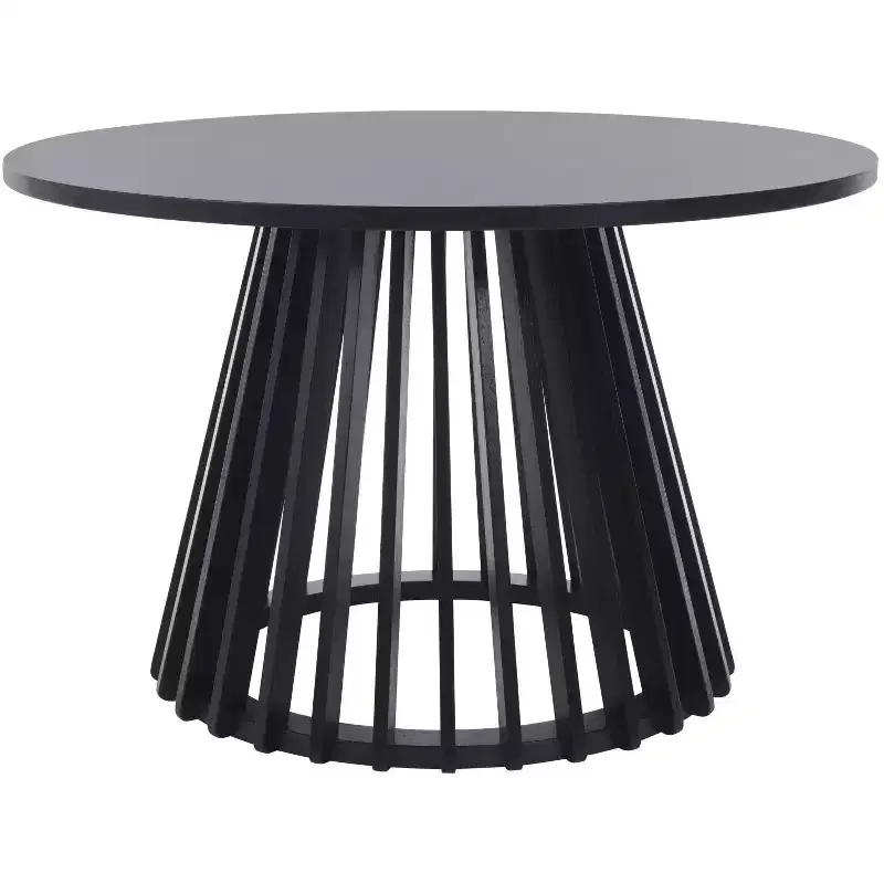 Round Rubberwood Coffee Table, Veneer Top
