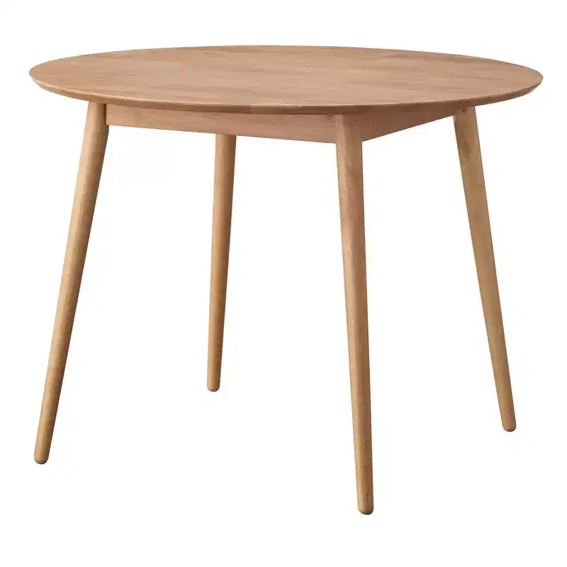 Lifestorey Raylen Mid Century Modern Round Solid Wood Dining Table