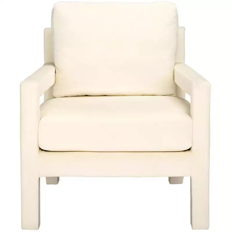 Accent Chair - Velvet Upholstered with Wood Frame
