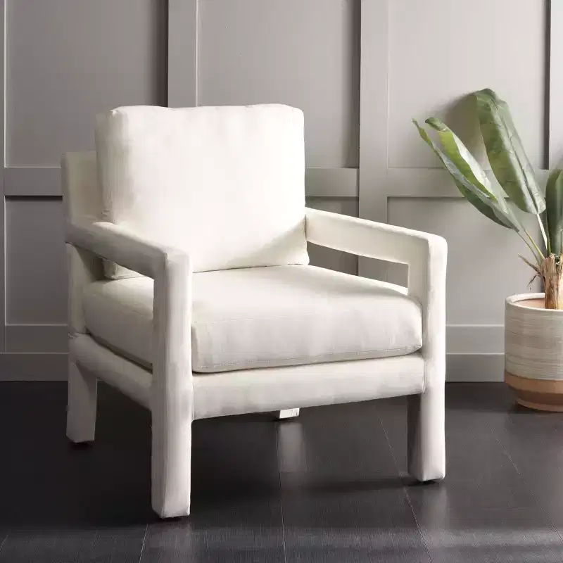 Accent Chair - Velvet Upholstered with Wood Frame