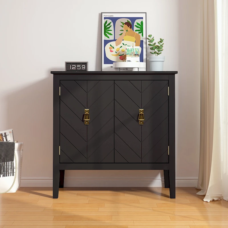 2 Door Wooden Sideboard Cabinets