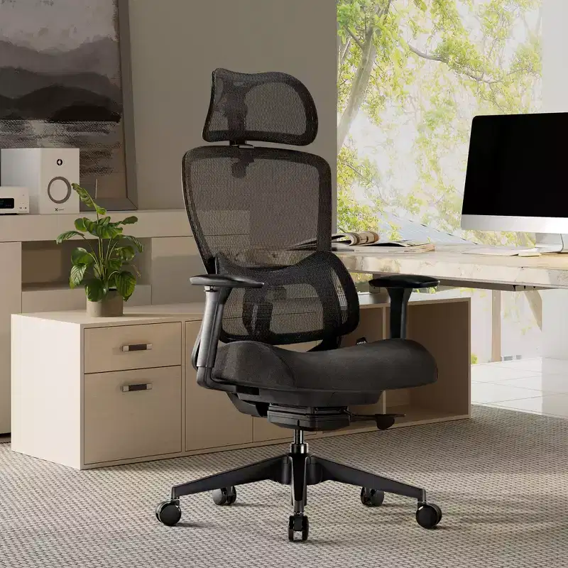Lark, Adjustable Lumbar Office Chair,Black
