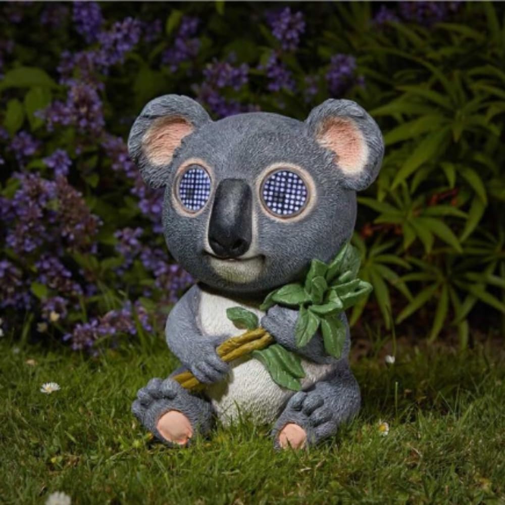 Solar Koala Garden  Ornament - Solar Powered LED Blinking Koala