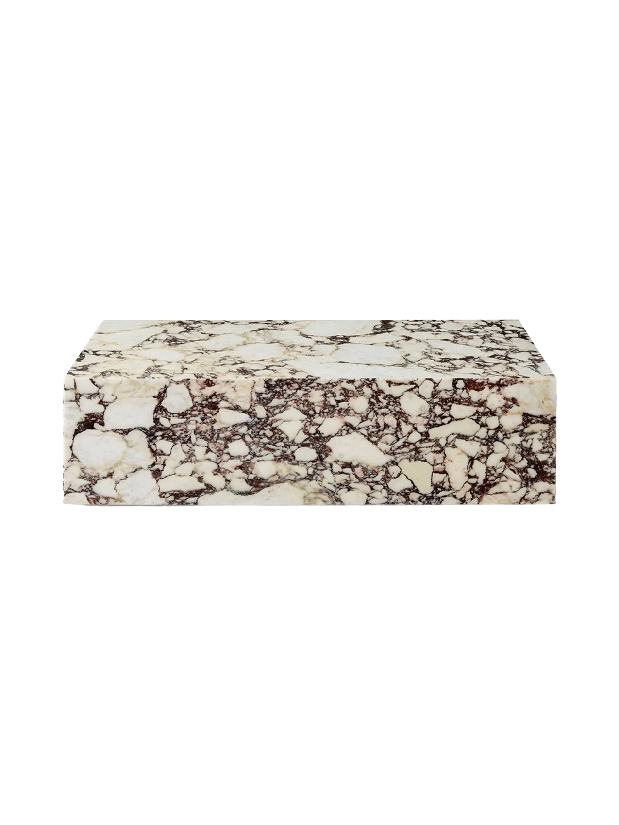 Minimalist Marble & Stone Lounge Table with Low-Profile Pedestal Design for Living Room & Hallway