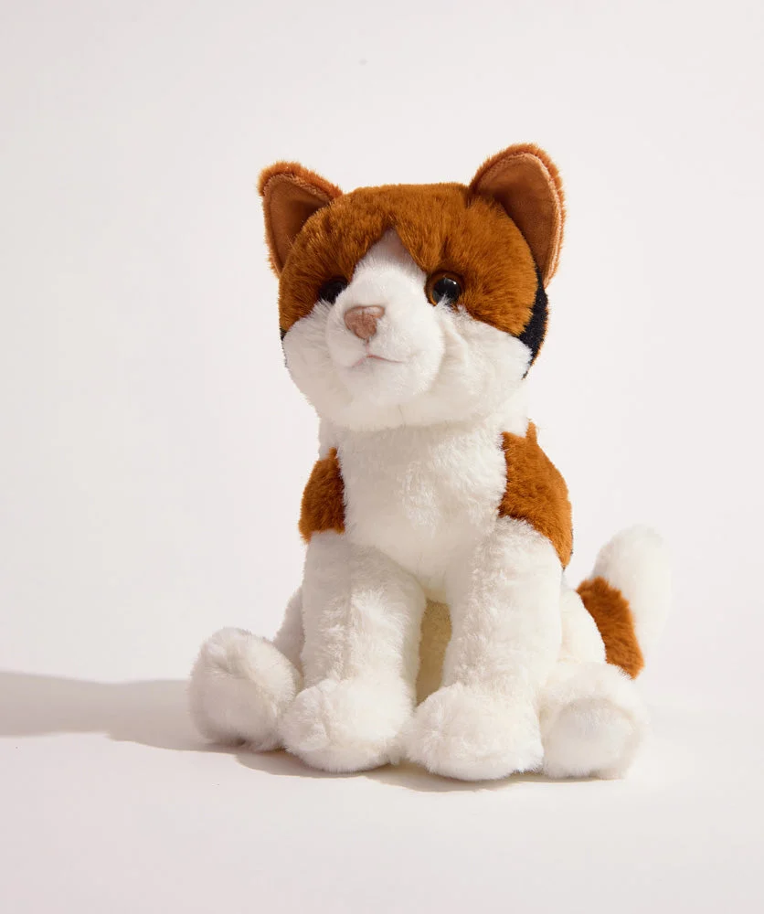 Calico Cat Soft Plush Stuffed Animal Toy 10 Inch