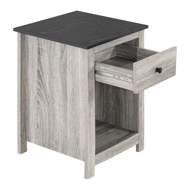 End Table with Drawer and Lower Shelf