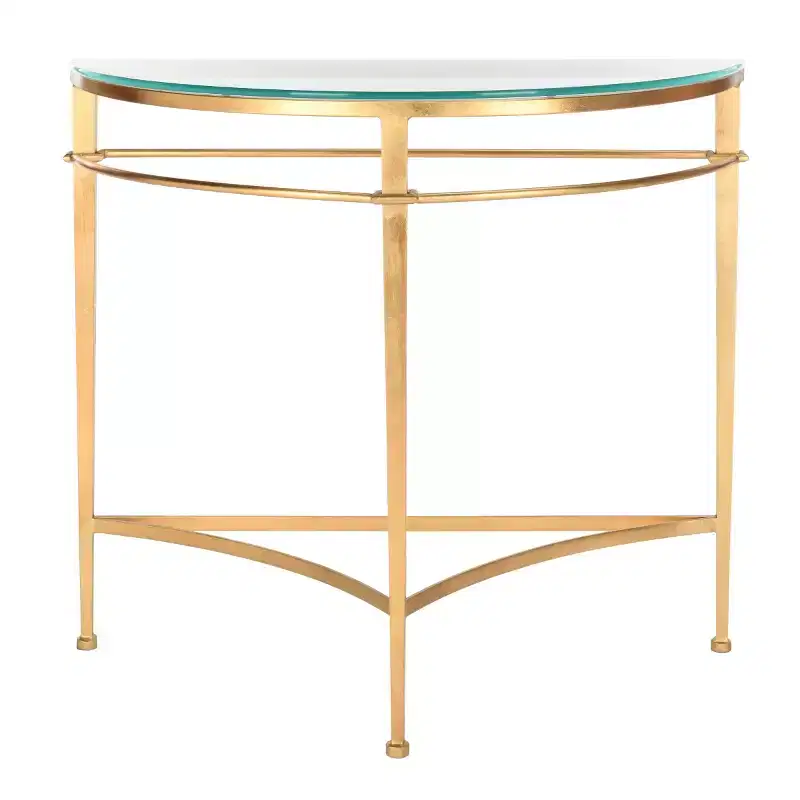 Baur Console Table - AMH8306A - Gold - Safavieh Couture