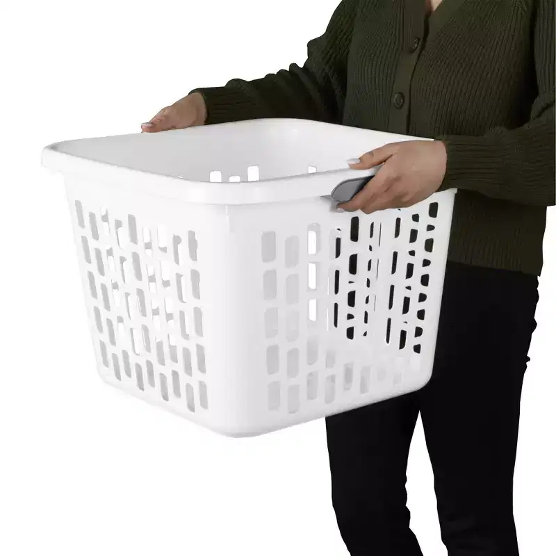 Sterilite Laundry Basket, Plastic Hamper with Handles