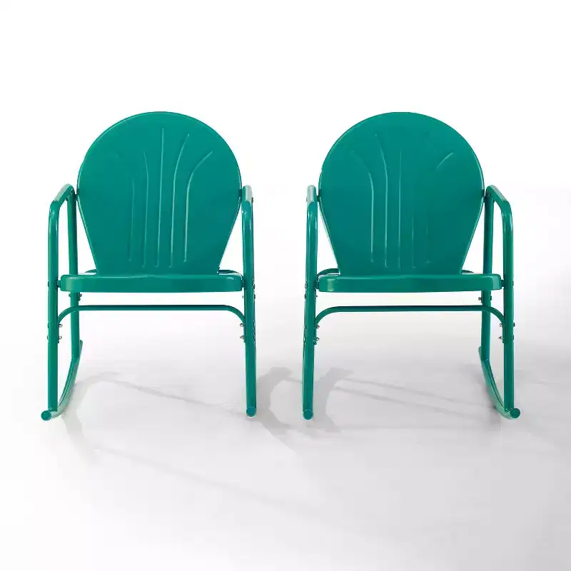Griffith Set of 2 Metal Rocking Chairs - Crosley