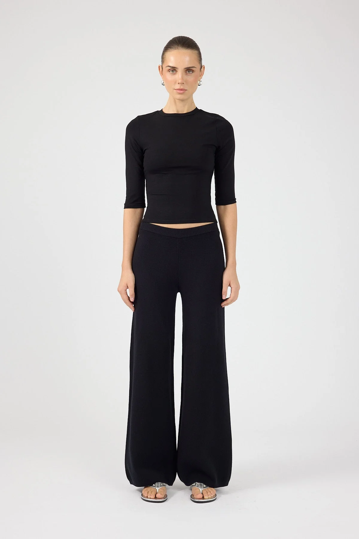 Knit Pants Black