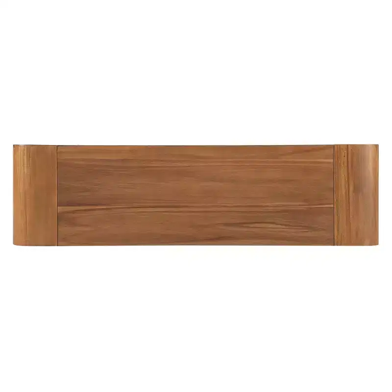 Whisen Rustic Console Table Entryway Table Side Table with Fluted Drawer Front