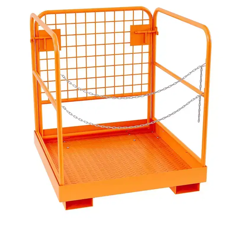 Forklift Safety Cage, Forklift Man Basket - 36''x36'' Heavy Duty 1200Lbs Capacity Work Platform for Aerial Jobs