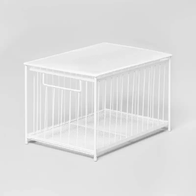 Large Stackable Steel Slide Out Drawer