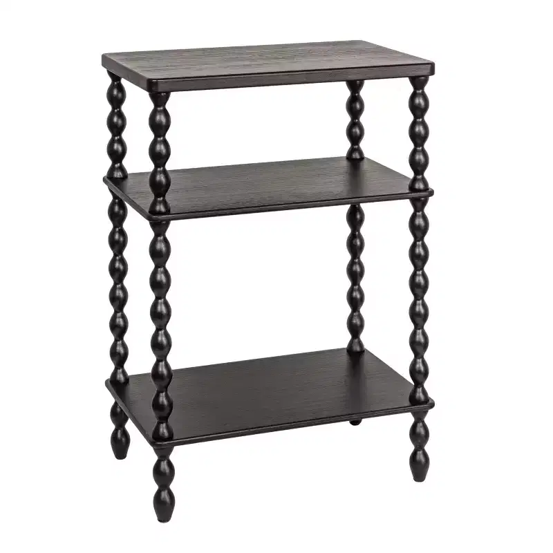Bobbin Leg Rectangle Wood Accent Table