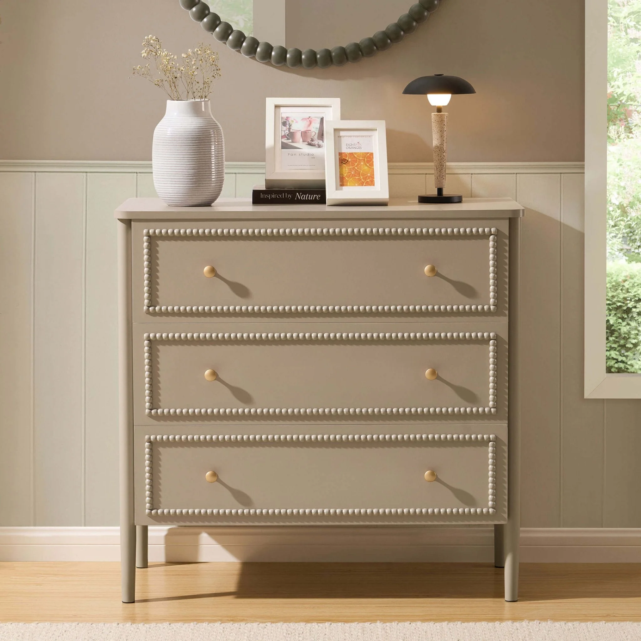 3 Drawer Chest - Taupe