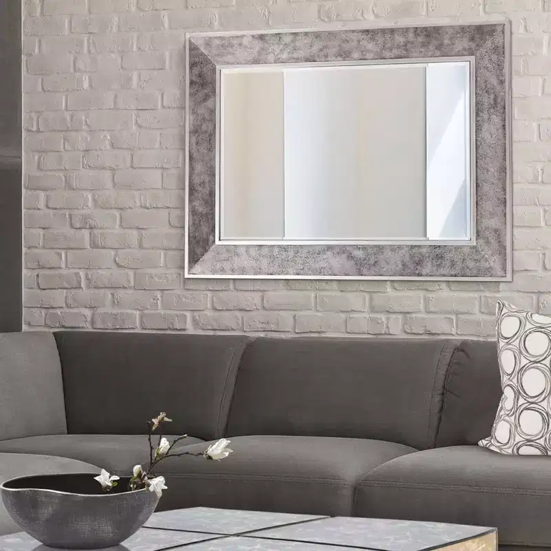 Howard Elliott 60"x18" Full Length Rectangular Framed Large Vanity Mirror Smokey Gray