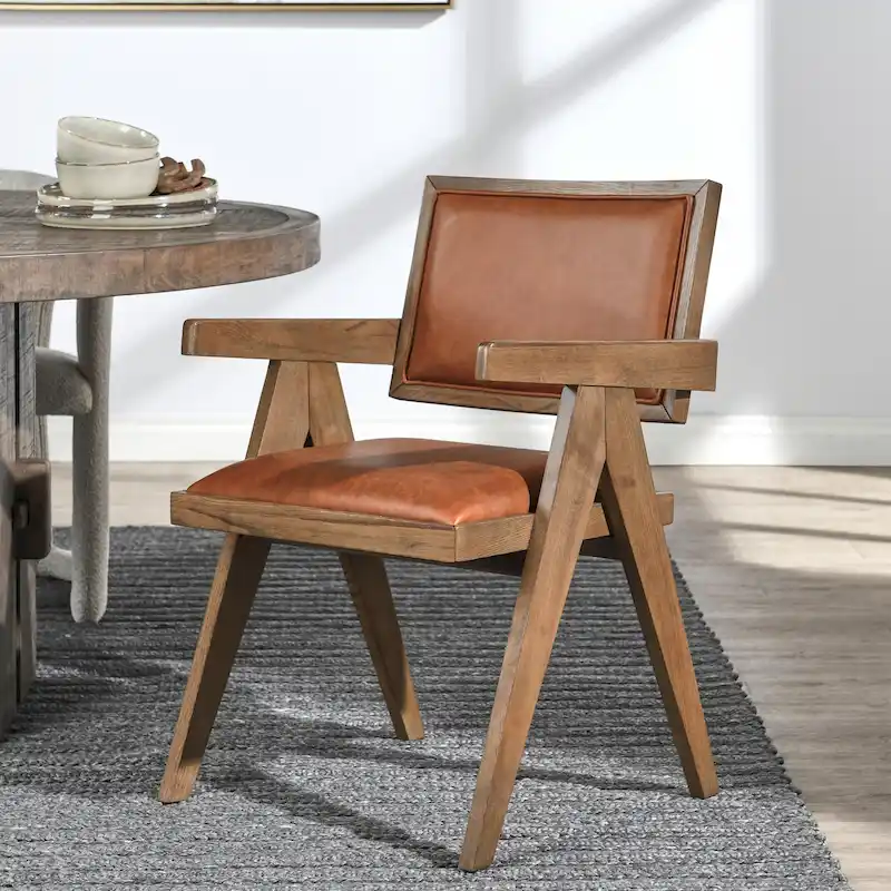Classic Home Dolton Top Grain Leather Arm Chair