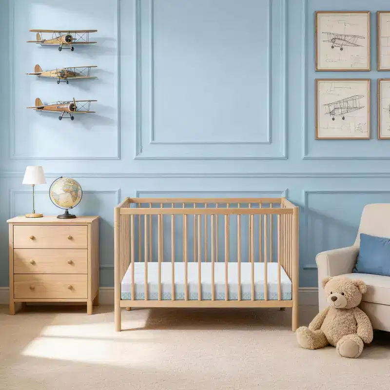 BaybyNest Mini Crib Mattress 38x24x4, Breathable Lyocell Washable Cover Pack and Play Mattress & Comfort Gel Memory Foam, Fit Mini and Portable Cribs