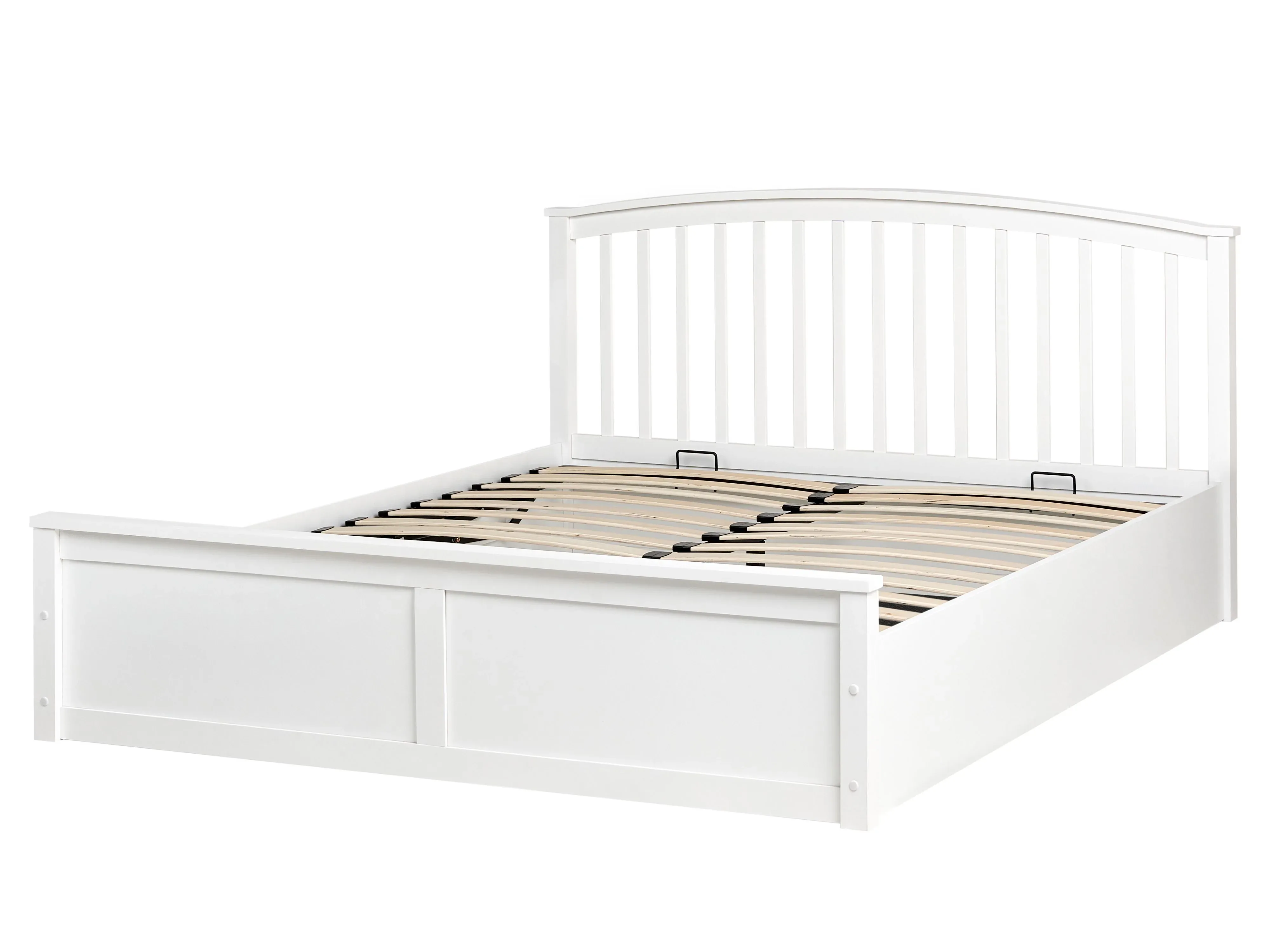 Letto contenitore Legno di pino  160 x 200 cm Bianco