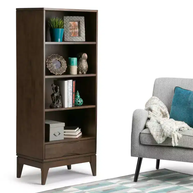 Bookcase with Storage, Adjustable Shelves