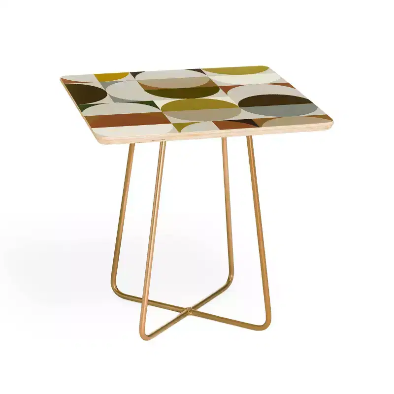 Baltic Birch and Steel Mid-Century Side Table 19