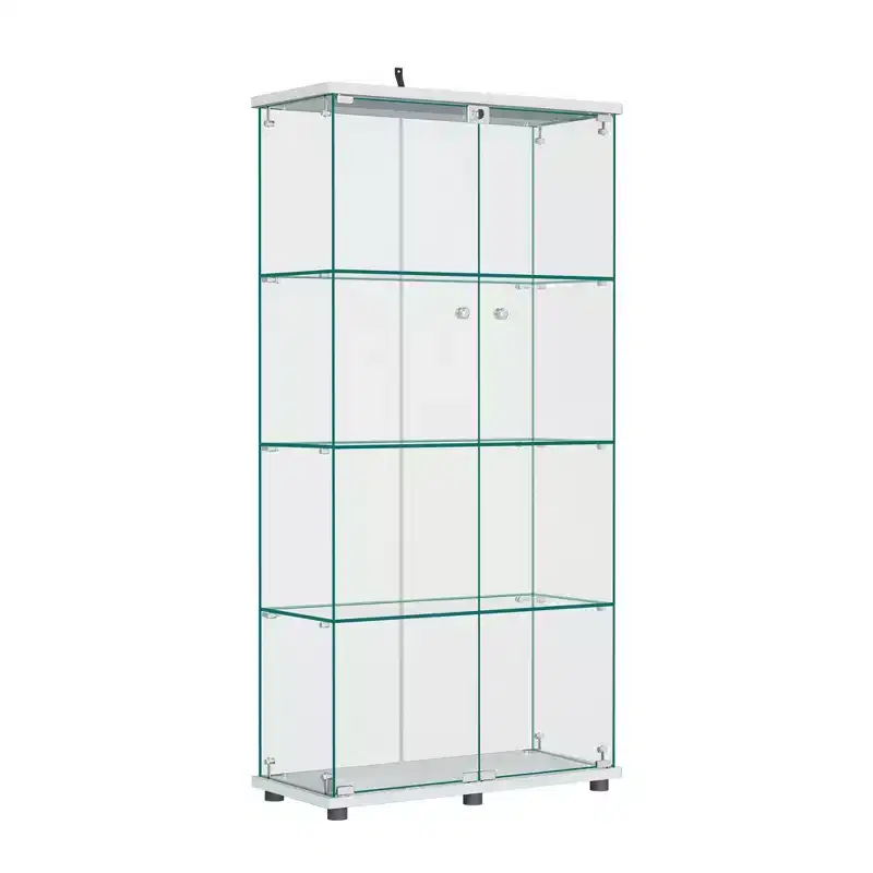 64.5 X 32 Glass Display Cabinet Curio Cabinet with Lock