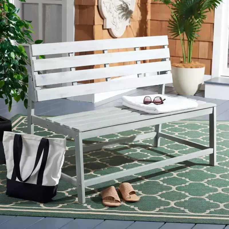 Ruben Balcony Bench And Table - Outdoor - PAT6753 - Safavieh