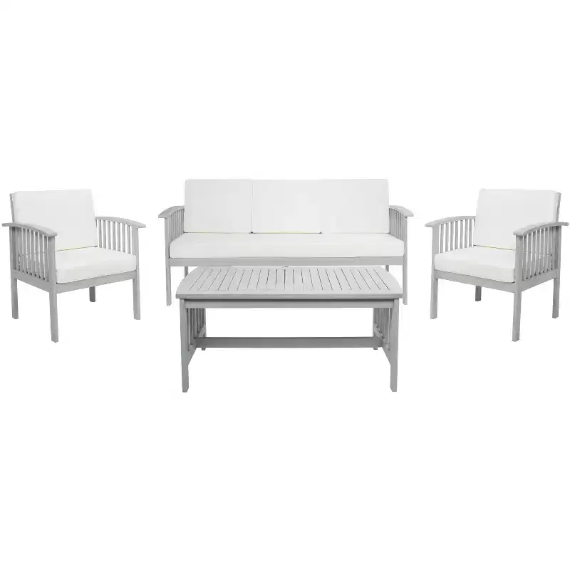Finnick 4 Piece Living Set - Indoor/Outdoor - PAT7313 - Safavieh