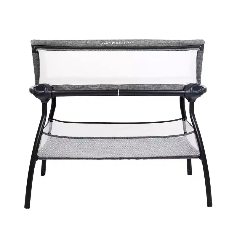 Deluxe Bedside Bassinet: Storage Bin/Shelf, Metal Frame, 20 lbs Capacity, Modern Decor