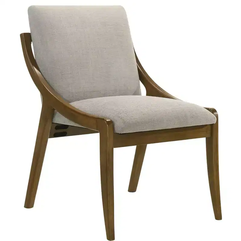 GDFStudio Alcona Modern Chenille Upholstered Dining Chair with Padded Seat (Set of 2)