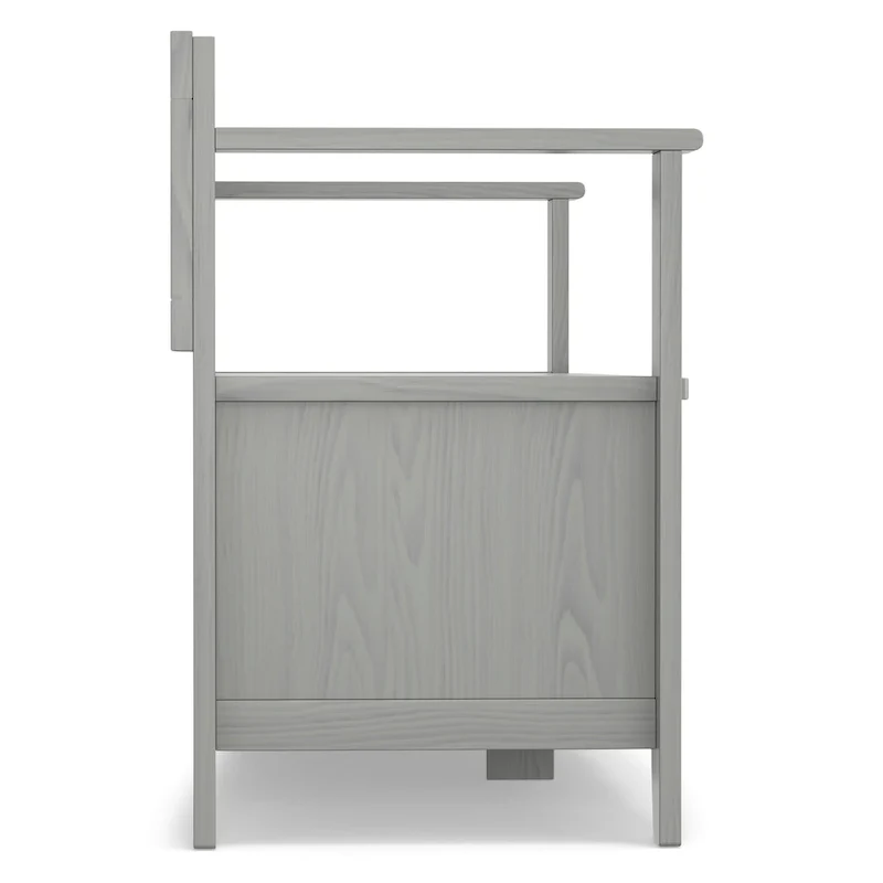 WYNDENHALL Halifax 48 inch Wide Solid Wood Transitional Entryway Bench - 48 Inches wide