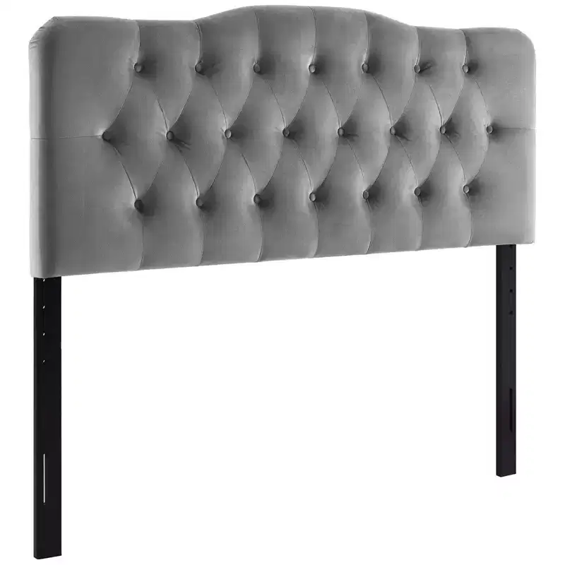Queen Diamond Tufted Performance Velvet Headboard