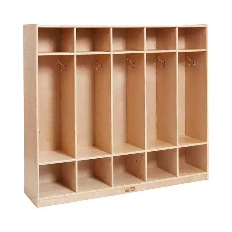 ECR4Kids 5-Section Coat Locker with Cubby Storage Compartments, Classroom Furniture
