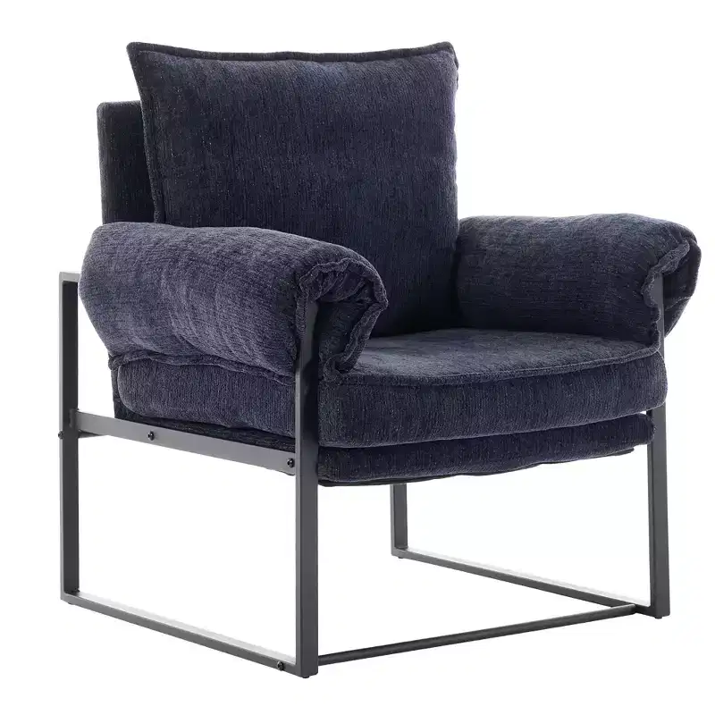 Adjustable Floor Recliner Chair with 90-180 Degree Backrest, Folding Padded Gaming Sofa for Living Room and Bedroom