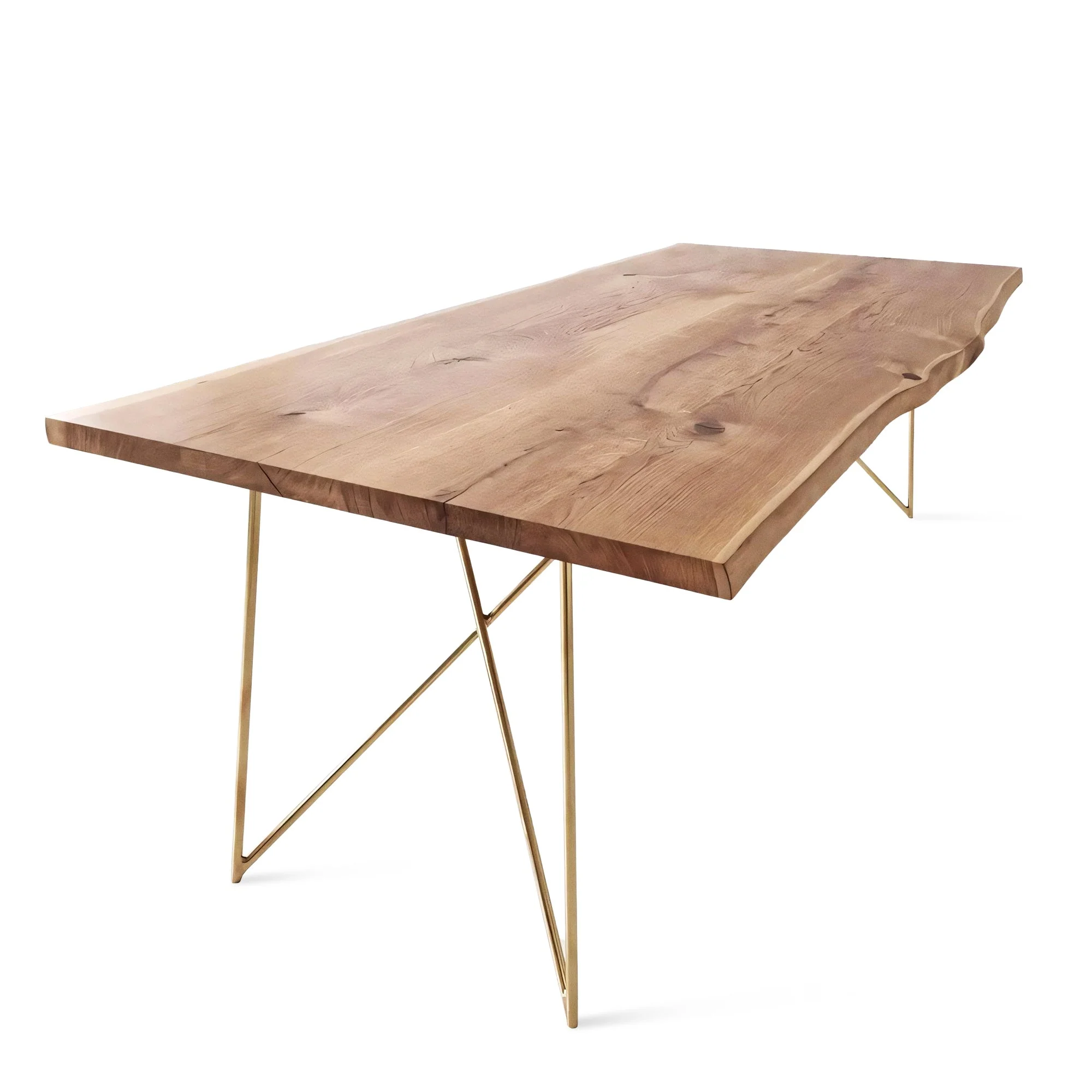 Solid Oak Dining Table - Handcrafted from solid wood - this exquisite solid oak dining table from the Mia collection is a