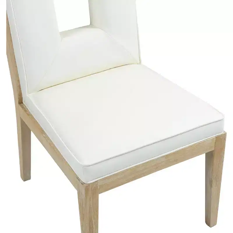 Meridian Furniture,Gwendolyn Vegan Leather Dining Side Chair, Set of 2