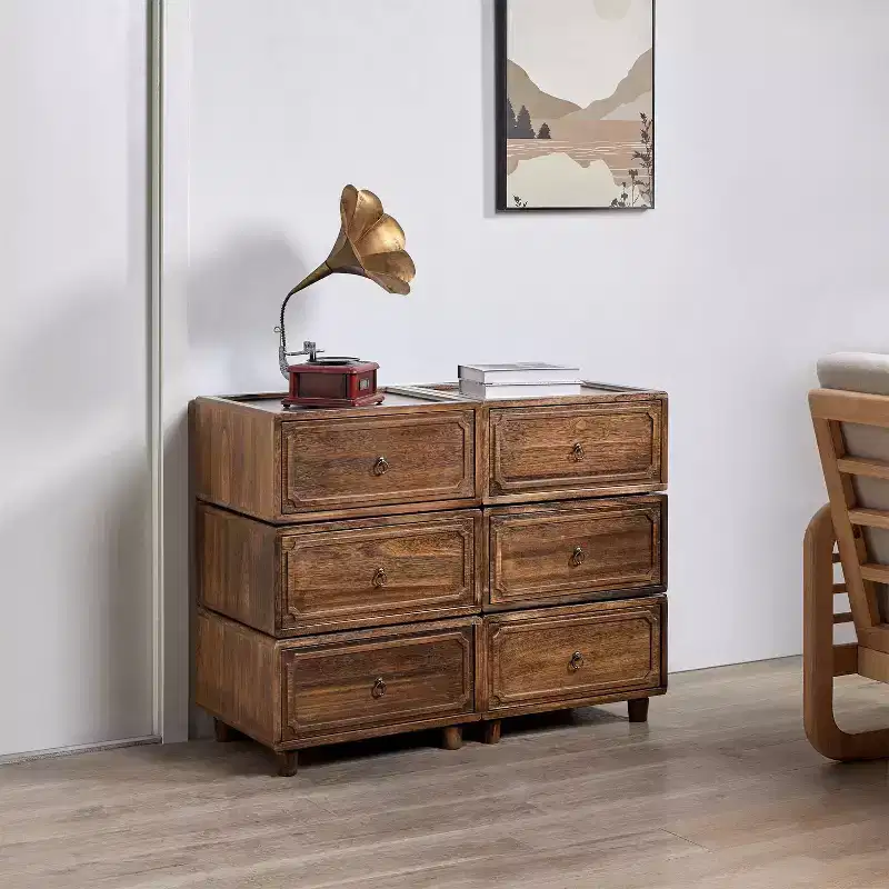 Oddone 2 - Drawer end table Set of 3 With Modular Design| ART OF LIVING DESIGNS
