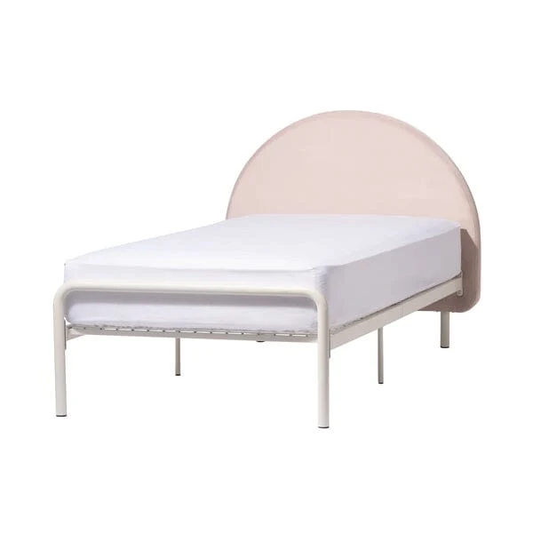 Pink Arch Headboard Single Bed