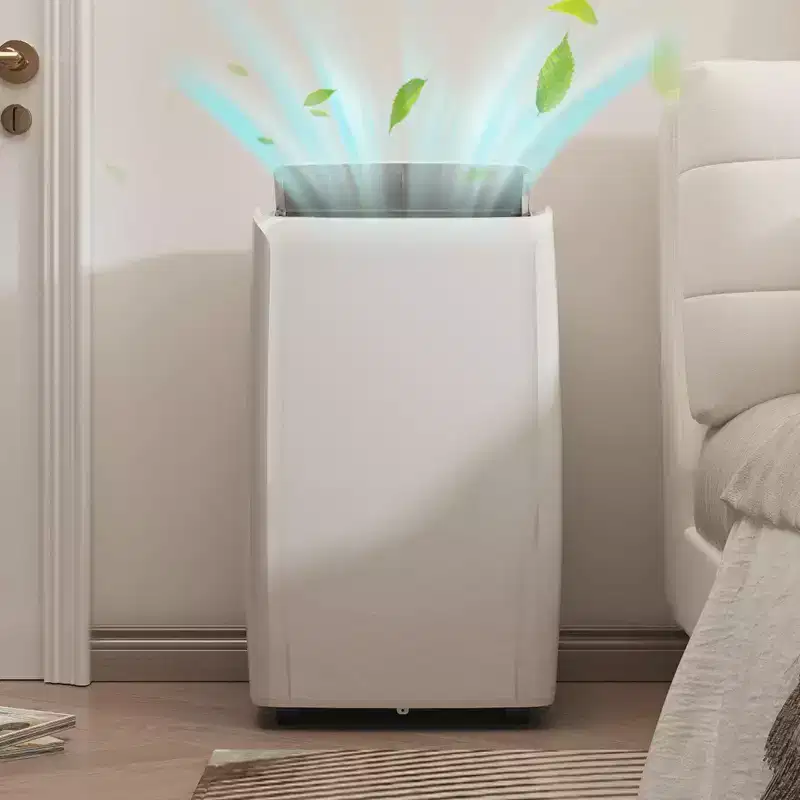 GustoWave Portable Air Conditioner, 14000 BTU AC Unit for Home & Office Use, Rooms Up to 750 Sq.Ft.