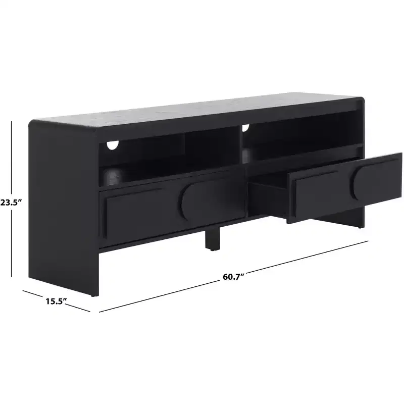 Arsenio 2 Drawer 2 Shelf Media Stand - MED3100 - Safavieh