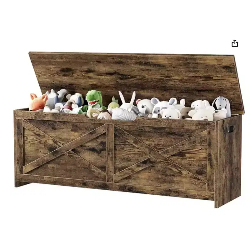 ?Storage Ottoman with Straight Double X-Legs (MDF)