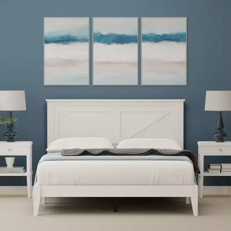 Glenwillow Home Farmhouse Solid Wood Platform Bed