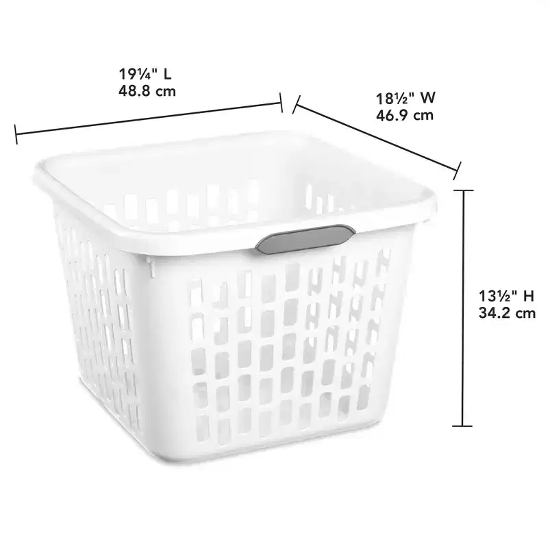 Sterilite Laundry Basket, Plastic Hamper with Handles