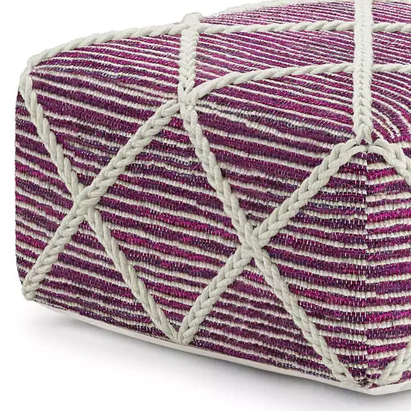 Woodley Square Pouf - WyndenHall